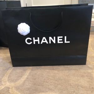 Chanel Shopping Bag with attached flower